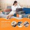 NANGELRN 2 Pack Couch Arm Rest Pillow 6''x6''x20'' Faux Leatharie
