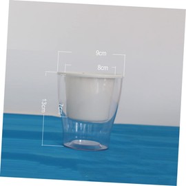 Sosoport Hydroponics Watering Planter Pot Automatic Water Absorption Transparent Resin Flowerpot for Indoor and Outdoor Use Visible Water Level Stylish Design Easy Maintenance