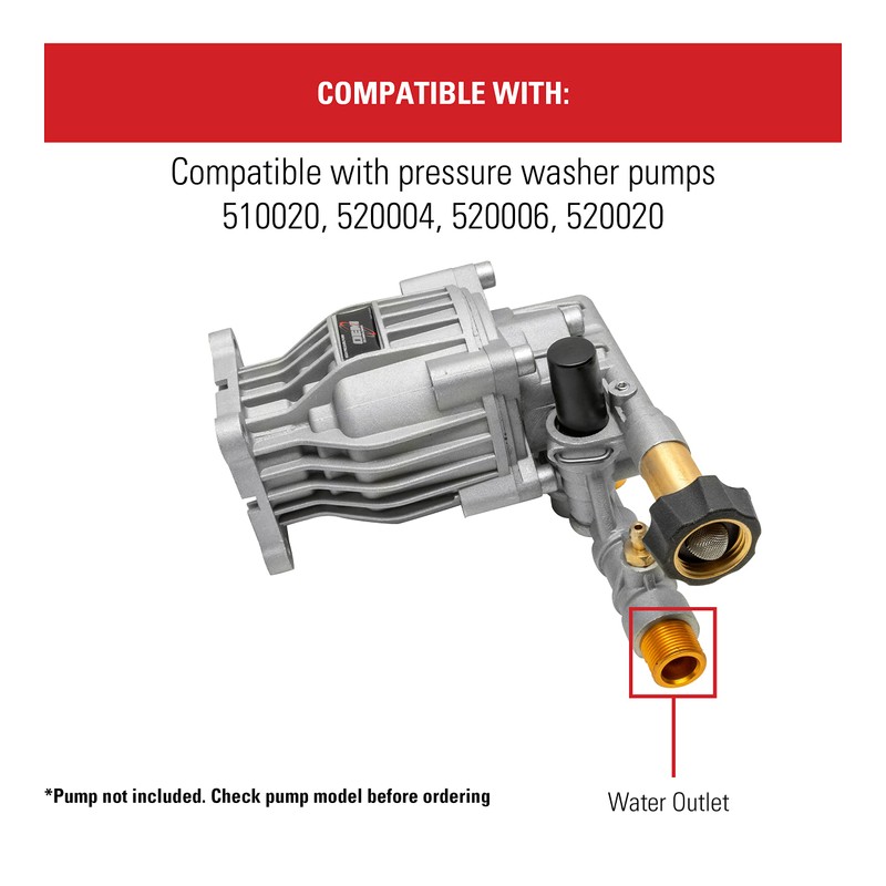 Simpson Cleaning 7110264 Water Oulet Fitting for OEM Technologies Axial