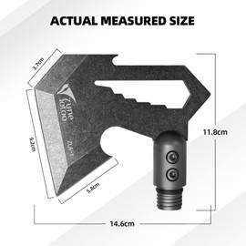 ZUNE LOTOO Axe Head for Tactical Shovel, ZLA Hatchet Accessories for Annihilate F-a3 Survival Shovel 2023 (No Handle)