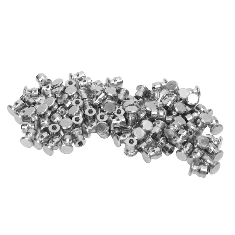 100Pcs Silver Car Tire Studs Anti Slip Stable Wear Proof
