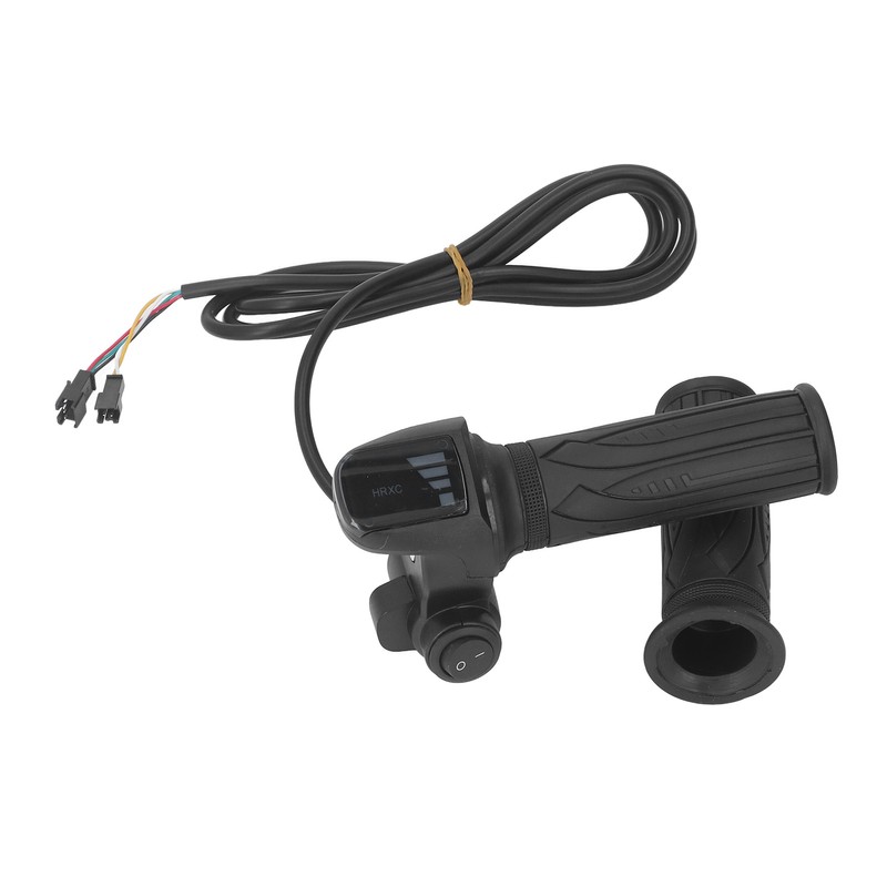 1 Pair Electric Bike Throttle Grip Rubber Twist Throttle Grips