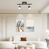 Flush Mount Ceiling Track Light Holder 2 Light Rotating Adjustable