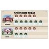 Attendance Pocket Chart for Classroom, Durable Classroom Management Pocket Chart
