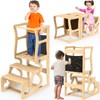 Toddler Tower, Kitchen Stool Helper for Toddlers, Learning Wooden Tower