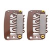 Broches para Peluca, 100 Piezas 6 Dientes Clips para Peluca