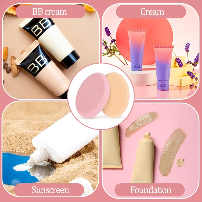 Giantree 2 Pcs Oval Puff, Make-up Egg Air Cushion Puff