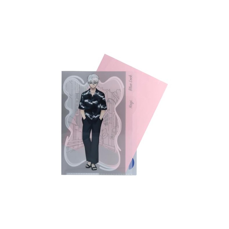 Sunstar Stationery Blue Rock Clear File, 5 Pockets, Nagi, S2139987