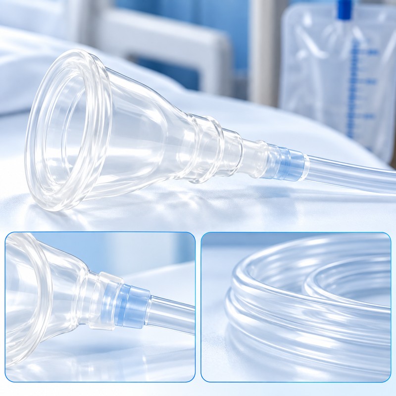Male External Catheter for Urine Drainage – Self-Adhesive Silicone Design