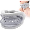 Inflatable Travel Neck Pillow with Hood, Neck Pillow for Aeroplane,