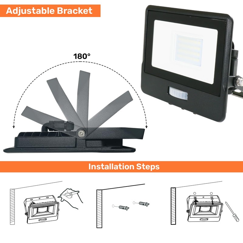 paul russells 10W Outdoor Motion Sensor Security Light – 6500K
