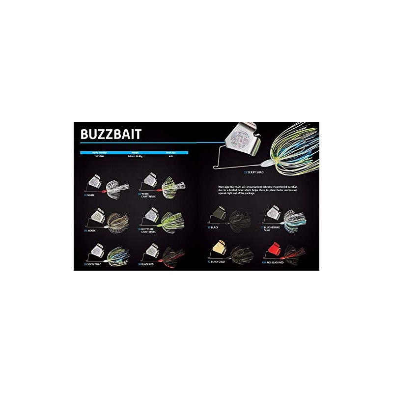 War Eagle Buzzbait Tournament-Preferred Fishing Lure with Unique Keeled Head