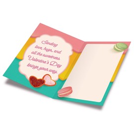 Prime Greetings Valentine's Day Card For Granddaughter, Made in America, Eco-Friendly, Thick Card Stock with Premium Envelope 5in x 7.75in, Packaged in Protective Mailer