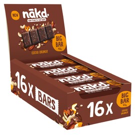 Nakd Big Bar Cocoa Orange 45g Pack of 16