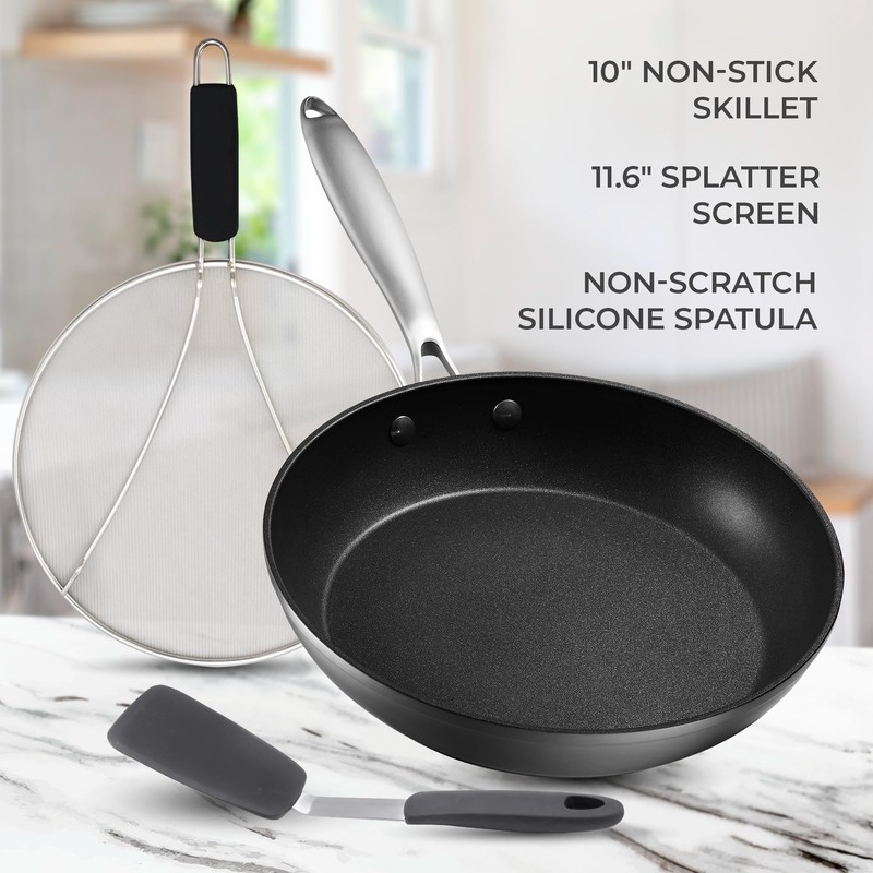 Frying Pan Nonstick - 10" Non Stick Frying Pan with