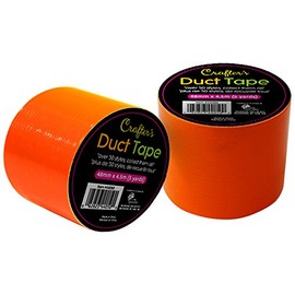 Time 4 Crafts, Fun and Vibrant Craft Duct Tapes, 48mm x 4.5-meter, Orange, 6 Pieces