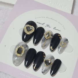 Twilight Crown  Handmade Nail Tip - Long Ballerina / 트와일라잇 크라운  수제네일팁 - 롱발레리나