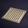 Orhemus Square Shower Floor Drain with Removable Cover Grid Grate