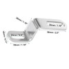 ACOLY Motorcycle Exhaust Pipe Bracket 50mm 30mm Z Shape Clamp