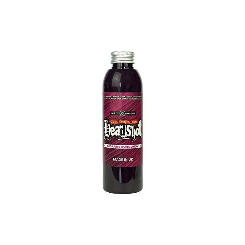 Headshot Burgundy Hair Colour, Bizarre Burgundy, Semi-Permanent Hair Dye, 150