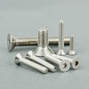 100Pcs Hex Socket Countersunk Screws Stainless Steel Hexagonal Machine Screws