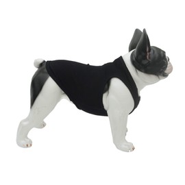 Lovelonglong 2019 Summer Pet Clothing, Dog Clothes Blank T-Shirts Ribbed Tanks Top Thread Vests for Large Medium Small Dogs 100% Cotton Black L-XL