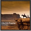 A PLUS MAX Square 24x24 Frame, Black Engineered Wood Picture