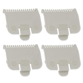 4 PCS Clipper Guards Set for Wahl, 1/2 Clipper Guard #3137-101, Premium Guards Great for Professional Stylists and Barbers - Grey