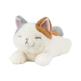 Ribuhao 37110-12 Mini Cushion, Kuttobi Yori, Mikeneko, Total Length Approx. 11.8 inches (30 cm), Cat Fluffy, Armrest, Plush Toy
