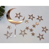 Juego de 15 decoraciones de acrílico para tartas de luna