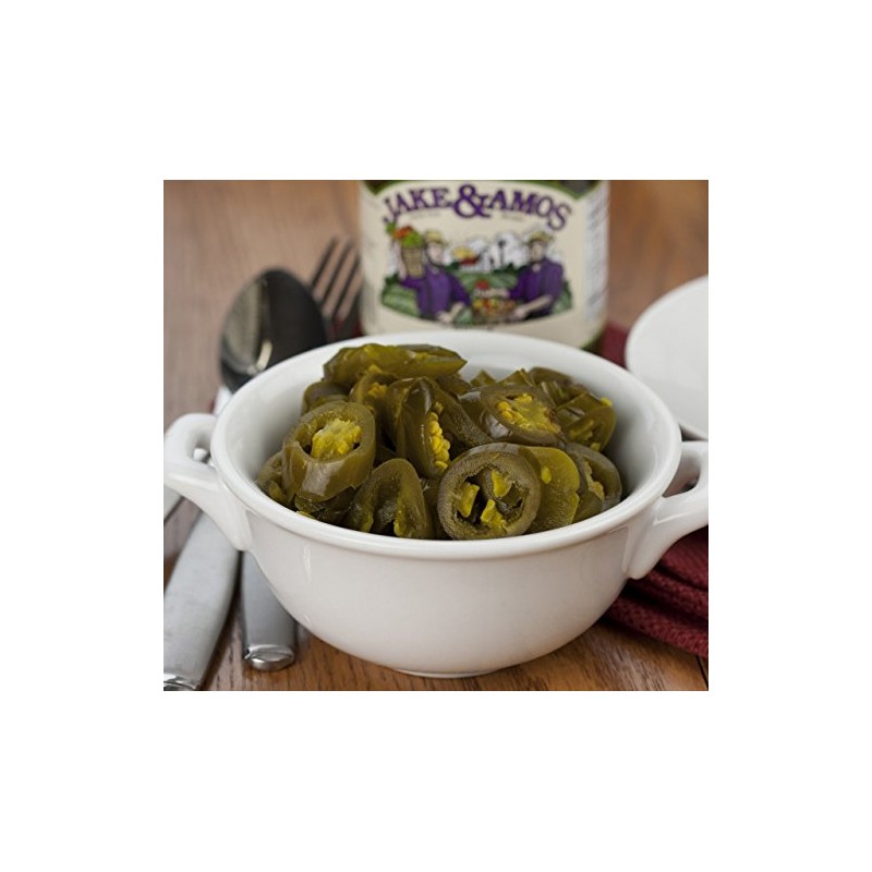 Jake & Amos Sliced Jalapeno Peppers, 16 Oz. Jar (Pack