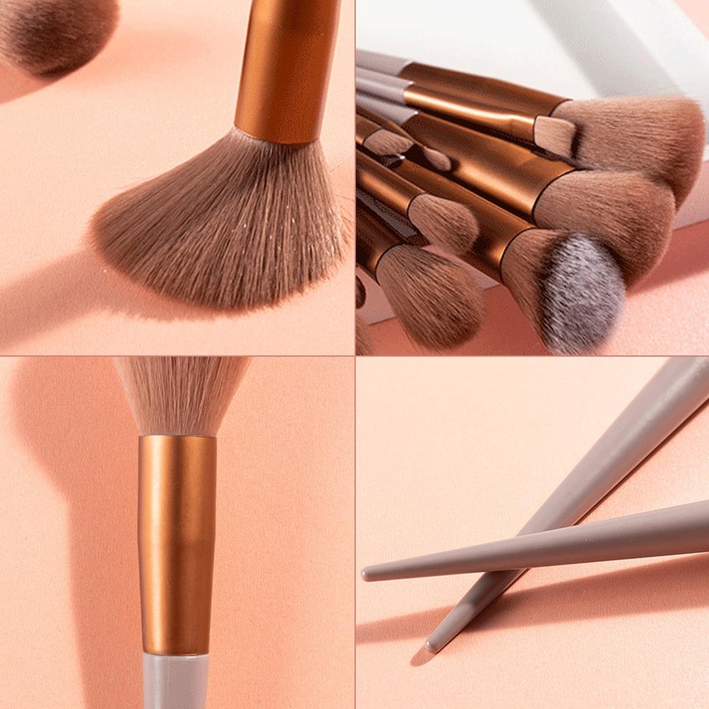 Eowppue Makeup Brush Set, 13 Pieces, Make-Up Brush Set, Premium