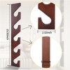 SOEWIOU 3 Pcs Hat Rack for Baseball Caps, Wall Mounted