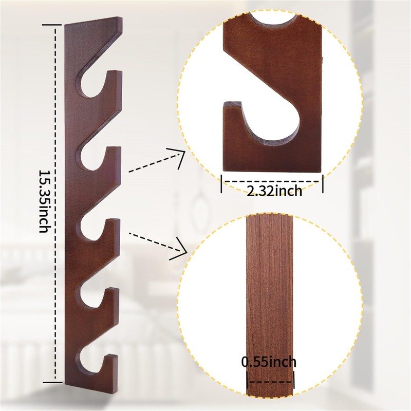 SOEWIOU 3 Pcs Hat Rack for Baseball Caps, Wall Mounted