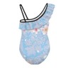 WELLFLYHOM Axolotl Girls One Piece Bathing Suits 9-10 Ruffle One