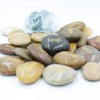25 Engraved Inspirational Stones with Words of Encouragement – Gold