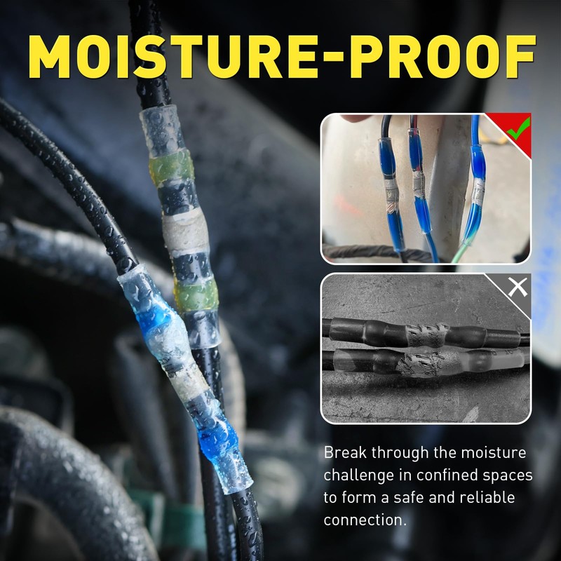 haisstronica 340 PCS Solder Seal Wire Connectors with Heat Gun