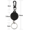 KUUQA 2 Pieces Heavy Duty Retractable Key Chain Badge Reel