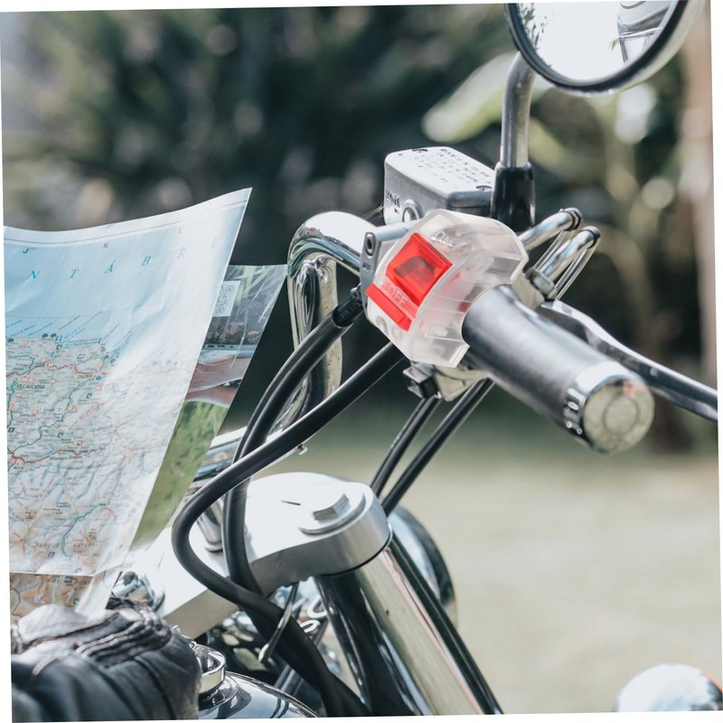 FELTECHELECTR Motorcycle Handlebar Switch Replacement Durable Push Button Control for