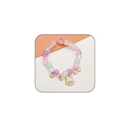 bike8 Easter Gifts for Women,Kawaii Easter Basket Stuffers Bracelet Bunny Elastic Stretch Crystal Bead Bracelet,Cute Easter Jewelry(C)