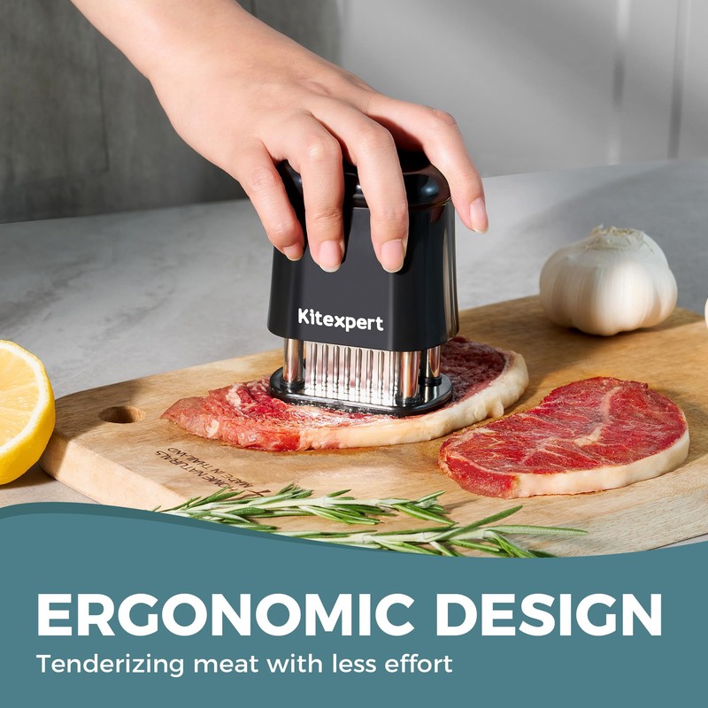 KITEXPERT Meat Tenderizer Tool with 56 Stainless Steel Ultra Sharp