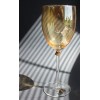 Cristalleria F.lli Fumo ITALY Amber Gold Wine Glass hand made