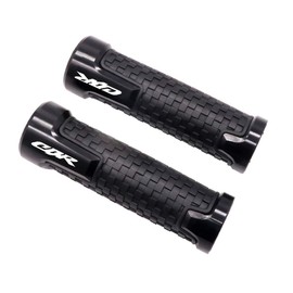 PPXIONG CBR Motorcycle Handlebar hand Grips: for Honda CBR 600RR|CBR 1000RR|CBR 60F|CBR 125R|CBR 150R|CBR 250R|CBR 400|CBR 600|CBR 900RR|CBR 954RR|Black|Left(22mm,0.86inch)&Right(24mm,0.9inch) Grips