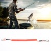 12PCS Fishing Lanyard Spiral Keyring Heavy Duty Retractable Coiled Tether