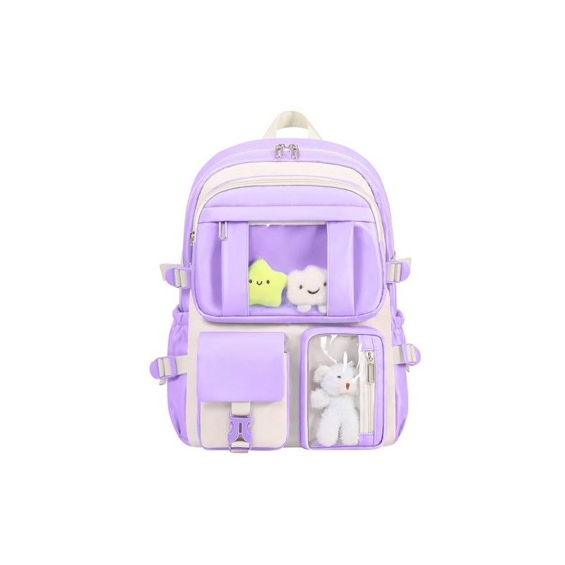 HORHEAR Kawaii Backpack for School Girls Cute Bag with Kawaii