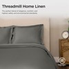 Threadmill Dark Grey Duvet Cover Queen Size Bedding Set, Breathable