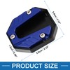 A ABSOPRO Universal Motorcycle Kickstand Pad CNC Side Stand Aluminum