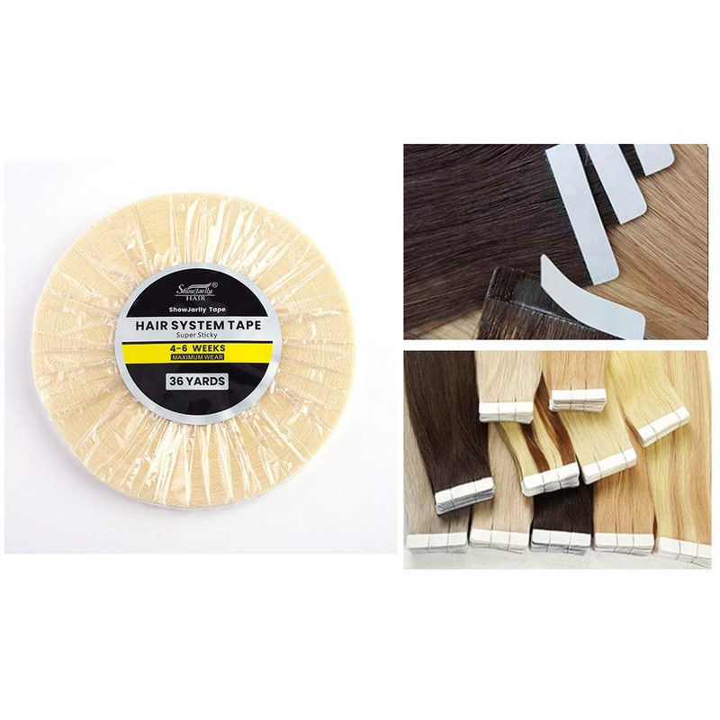 ShowJarlly Double-sided Tape, 1 Roll of Blue Packing Tape With