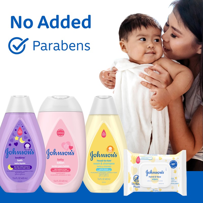 Johnson's Baby Here Comes Baby Gift Set, Baby Essentials for