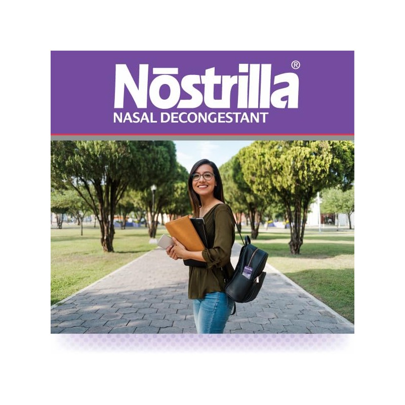 Nostrilla Nasal Decongestant Spray, Stuffy Nose Relief, 0.5 oz (12